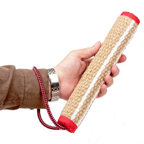 Rottweiler Bite Roll Made of Jute with One Handle