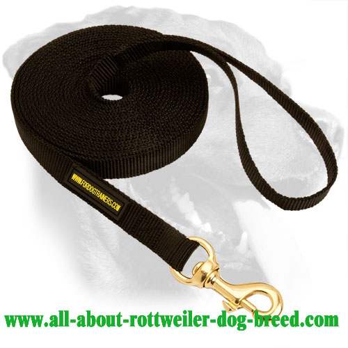 Exclusive Rottweiler Breed Nylon Leash for patrolling