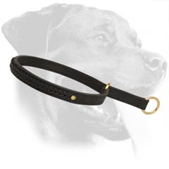 Strong Rottweiler Leather Dog Collar