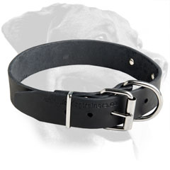 Rottweiler Breed Neat Leather Collar