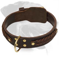 Rottweiler Leather Collar for training