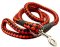 5 foot Round Nylon Leash With Brass Snap for Rottweiler