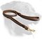 Braided Leather Rottweiler Leash with Double Handle