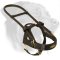 Guide & Assistance Leather Rottweiler Harness with Long Handle