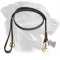Leather Rottweiler Leash with Brass Snap Hook
