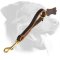 Short Leather Rottweiler Leash for Maximum Close Control