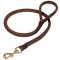 Natural Rolled Leather Dog Leash for Rottweiler