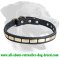 Rottweiler Classy Leather Collar With Plates