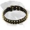 Aggressive Style Rottweiler Genuine Leather Collar