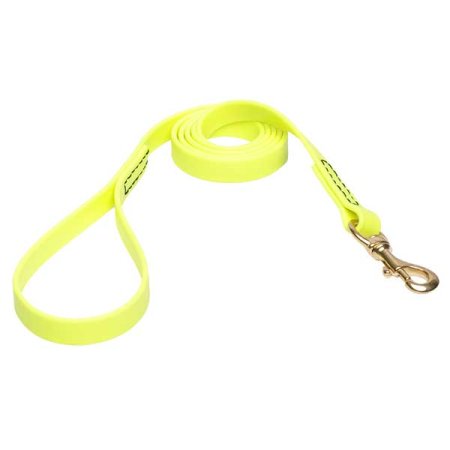Yellow Waterproof Rottweiler Leash Made of Biothane