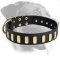 Astonishing Plated Leather Collar for Rottweiler