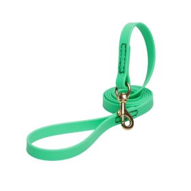Green Waterproof Rottweiler Leash Made of Biothane