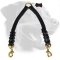 Braided Leather Rottweiler Coupler Leash for Walking 2 Dogs
