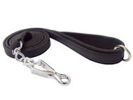 NEW Canine Flat Leather Leash 3/4",6FT+quick release snap hook
