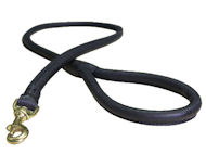 Leather Latigo Round Lead for Rottweiler