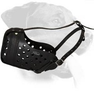 Durable Leather Muzzle For Rottweiler