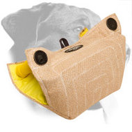 Rottweiler Puppy Bite Builder with Inside Hard Handles Rottweiler Puppy Bite Builder with Inside Hard Handles