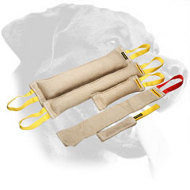 Set of Jute Rottweiler Bite Tugs for Everyday Training Set of Jute Rottweiler Bite Tugs for Everyday Training
