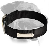 Rottweiler All Weather Nylon Collar with ID tag
