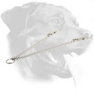 Chrome Plated Steel Rottweiler Coupler with Durable Snap Hooks, 1/9 inch (3 mm) Link Diameter Chrome Plated Steel Rottweiler Coupler with Durable Snap Hooks, 1/9 inch (3 mm) Link Diameter