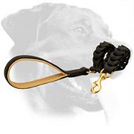 New Anti-pulling Handcrafted Leather Leash for Rottweiler