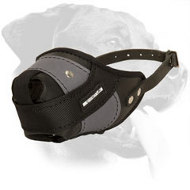 Nylon and Leather Rottweiler Muzzle for Agitation Training