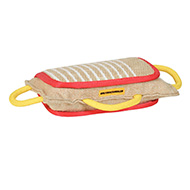 Jute Rottweiler Bite Pad with Three Ergonomic Handles Jute Rottweiler Bite Pad with Three Ergonomic Handles