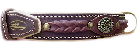 Royal Nappa Padded Hand Made Leather dog collar for Rottweiler