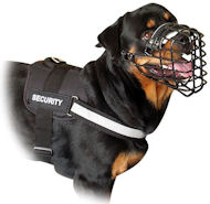 Nylon Harness with reflective strap for Rottweiler