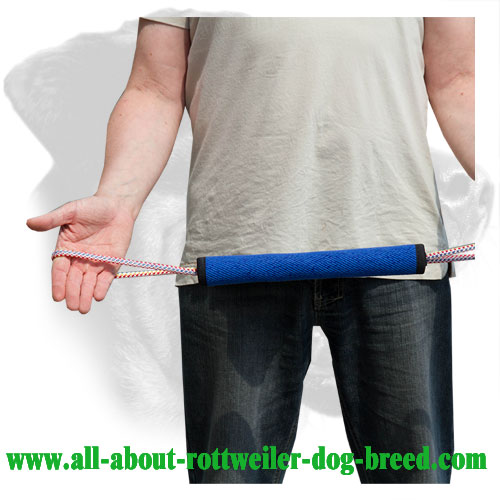 French Linen Rottweiler Bite Roll Equipped with Two Handles