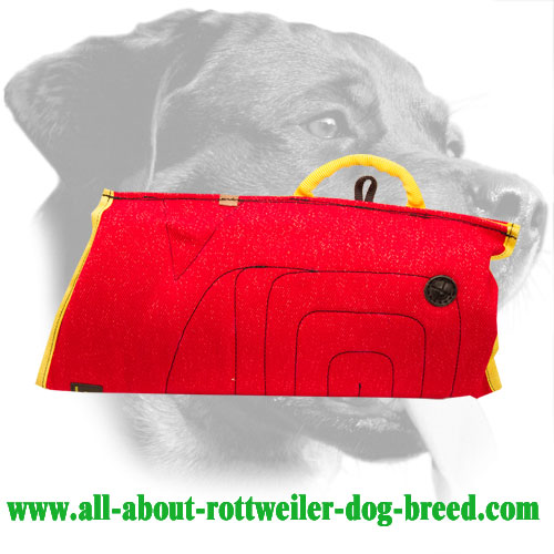French Linen Rottweiler Bite Sleeve Equipped with Safe Handle