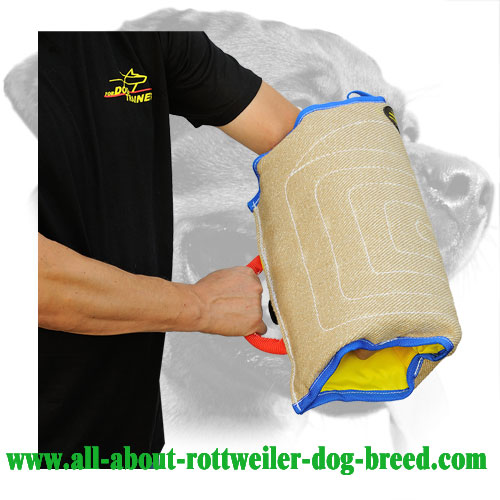 Jute Rottweiler Bite Sleeve Equipped with Comfy Handle