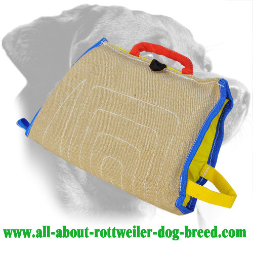 Firmly Stuffed Jute Rottweiler Bite Sleeve