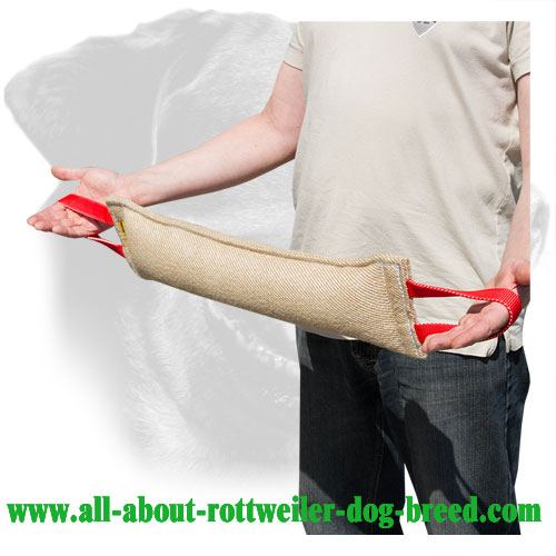 Rottweiler Bite Tug Made of Reliable Jute