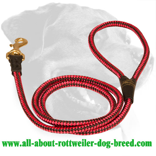 Chess Ornament Decorated Nylon Rottweiler Leash