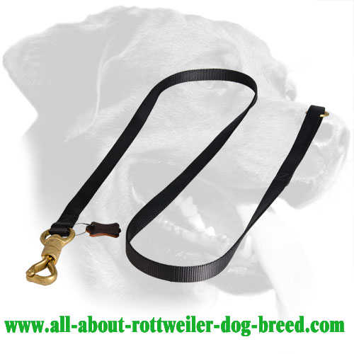 Well Stitched Nylon Rottweiler Leash