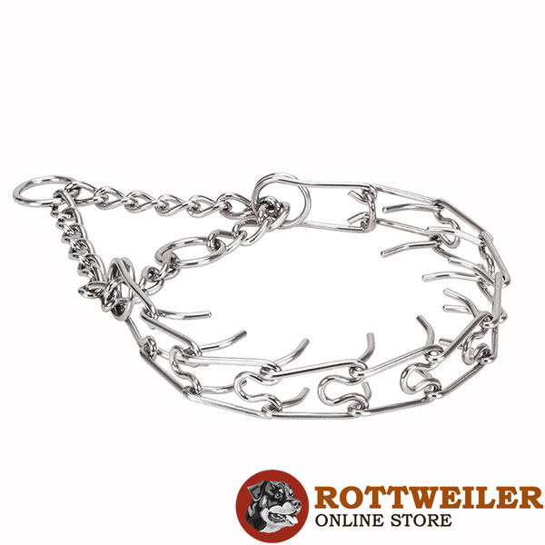 Stainless steel pinch collar for badly behaved pets