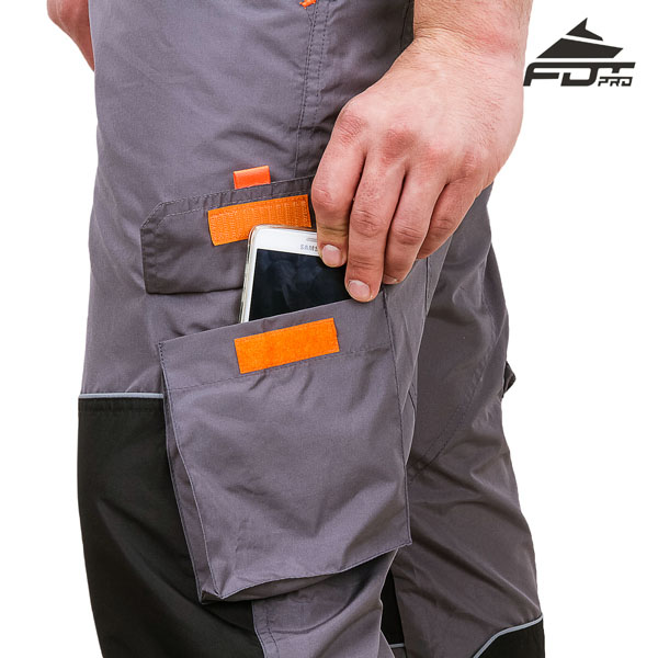 FDT Pro Design Dog Tracking Pants with Durable Velcro Side Pocket
