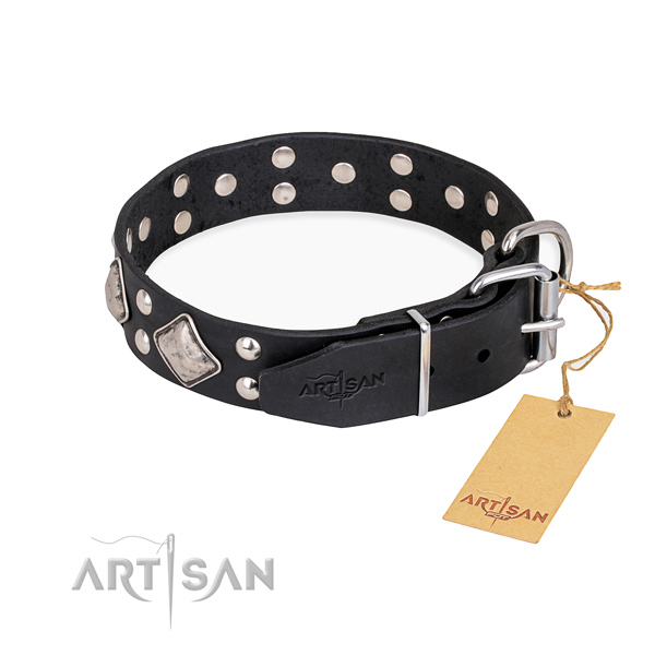 Tear-proof leather collar for your darling dog