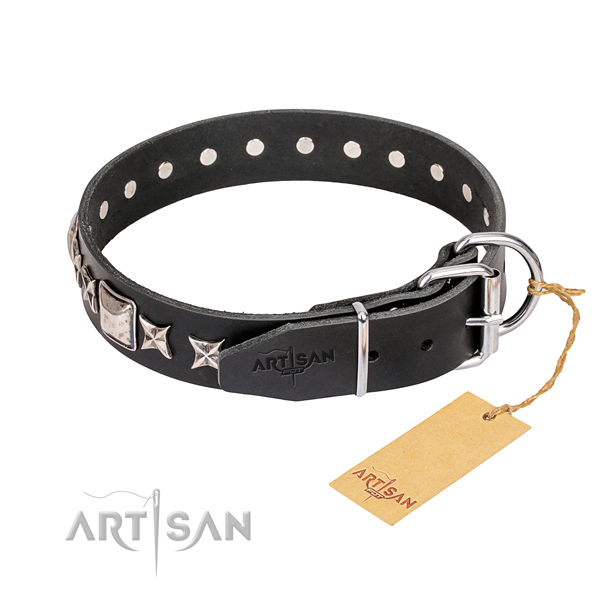 Multifunctional leather collar for your beloved canine