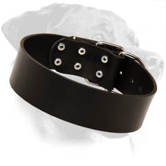 Non-toxic Rottweiler Leather Dog Collar