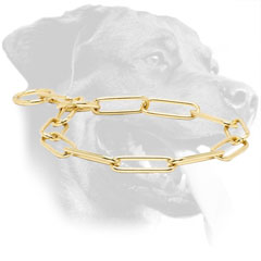 Behavior Correction Rottweiler Collar Made of Brass