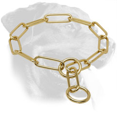 Brass Rottweiler Fur Saver Collar