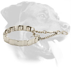 Stainless Steel Rottweiler Collar Equipped with Two O-Rings