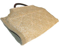 Dog bite developer cuff/cover made of jute with handle Dog bite developer cuff/cover made of jute with handle