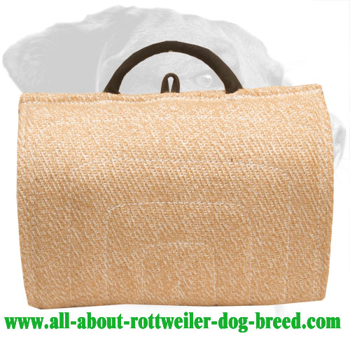 'Two Fisted' Jute Rottweiler Bite Builder and Sleeve Two-in-One - Click Image to Close