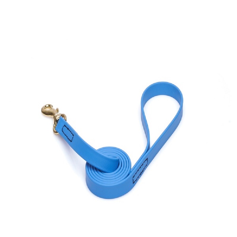 Blue Waterproof Rottweiler Leash Made of Biothane